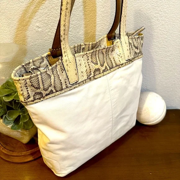 Vintage Coach Audrey Python North South Tote Bag/Shoulder Bag - 17043 - Picture 8 of 16